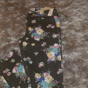 Aeropostale flower jeans